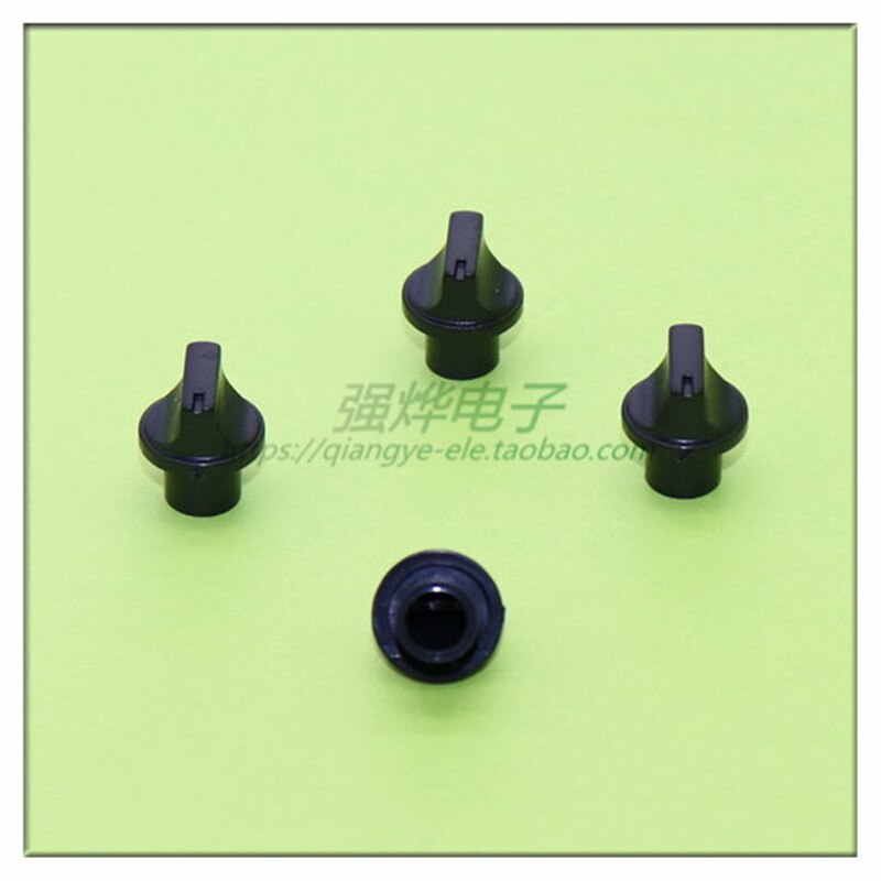 10 Stuks 13*15.5Mm Zwart Kunststof Knop Potentiometer Knop Rijregelaar Bloem As Binnenste Gat 6Mm