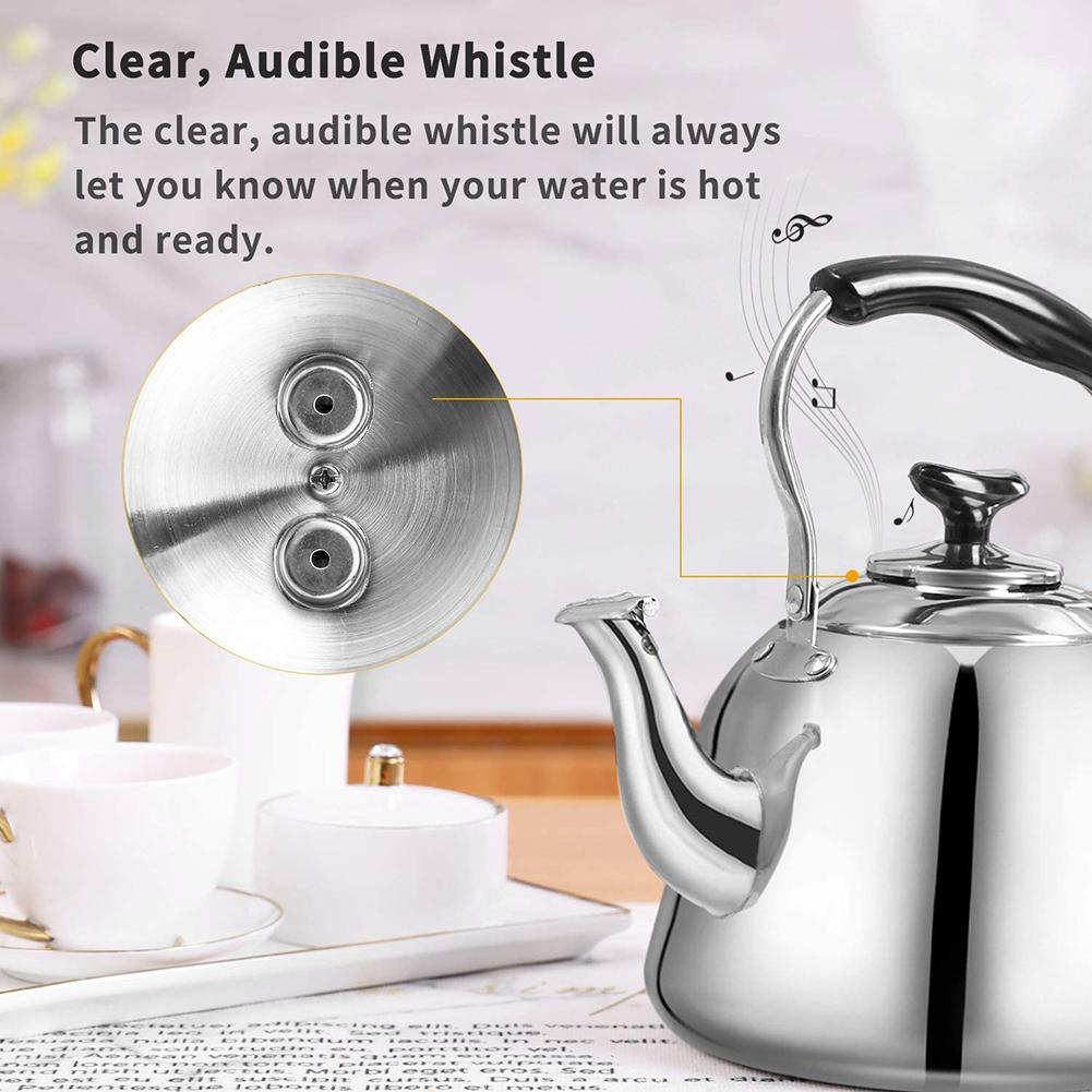 4/5L Kettle Coffee Stainless Steel Sound Kettle Large-capacity Sound Kettle Gas Induction Cooker General Purpose Hotel Pot