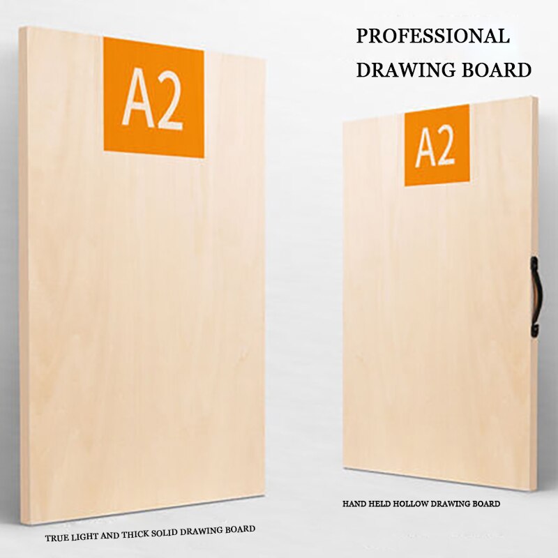 Mechanical building engineering drawing board A3 solid 8K drawing tool set 8 open wooden T-scale