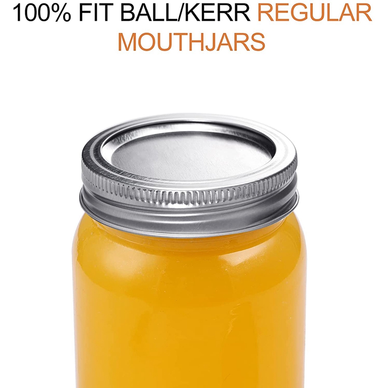 Inblikken Deksels, Mond Inblikken Deksels, Split-Type Metalen Deksel Voor Bal, kerr Jar-Luchtdicht Mason Pot Deksels