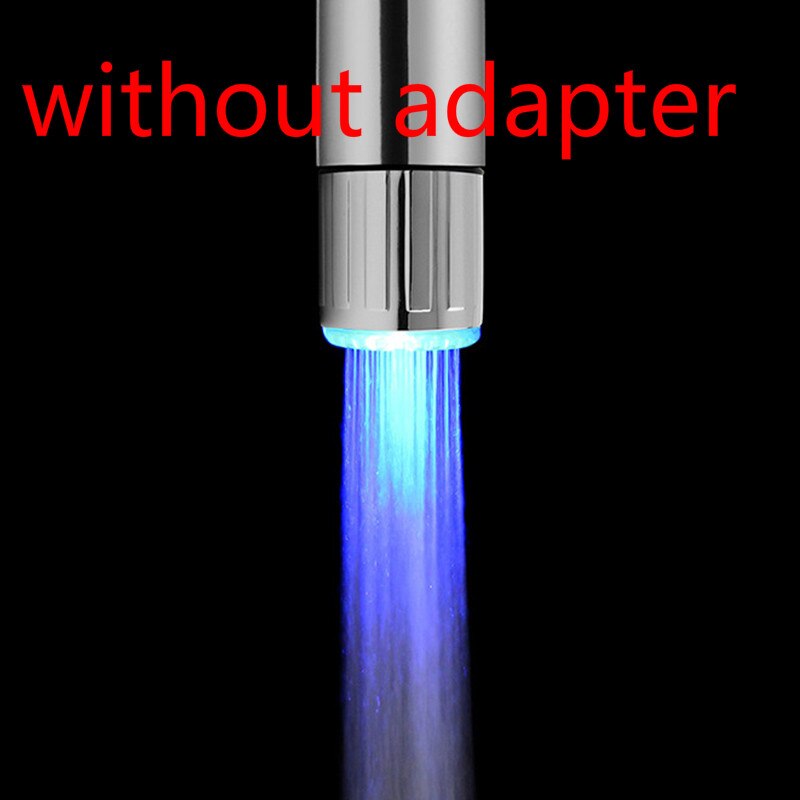 LED Temperature Sensitive Light-up Changeable Faucet Kitchen Bathroom LED Sensitive Faucet Light Kitchen Sink Mixer Tap Pull Par: monochrome