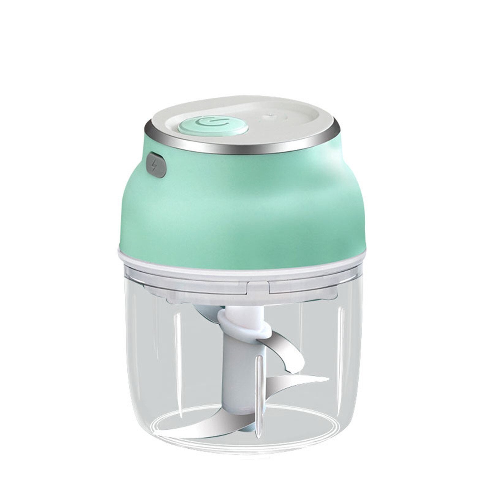 Electric Mini Garlic Chopper Vegetable Food Mincer USB Rechargeable for Home THIN889: L 230ml