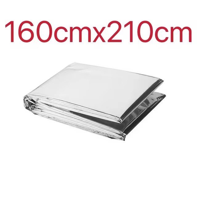 2 Person Emergency Shelter Bivy Survival Tent Kit Mylar Tube Tent Sleeping Bag Waterproof Outdoor SOS Thermal Blanket Reusable: Blue