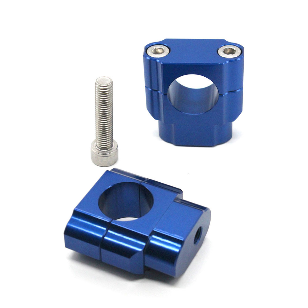 For Benelli TNT 125 135 Cnc Motorcycle Handlebar Fat Bar Mount Clamp Riser Adaptor 22 28 Mm Motorcycle Accessories: 28mm blue