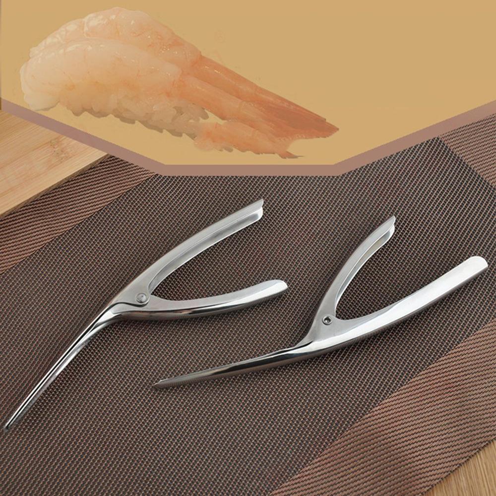 Bærbar rustfritt stål rekeskreller reker deveiner peeling enhet ergonomisk håndtak kjøkken sjømatte verktøy