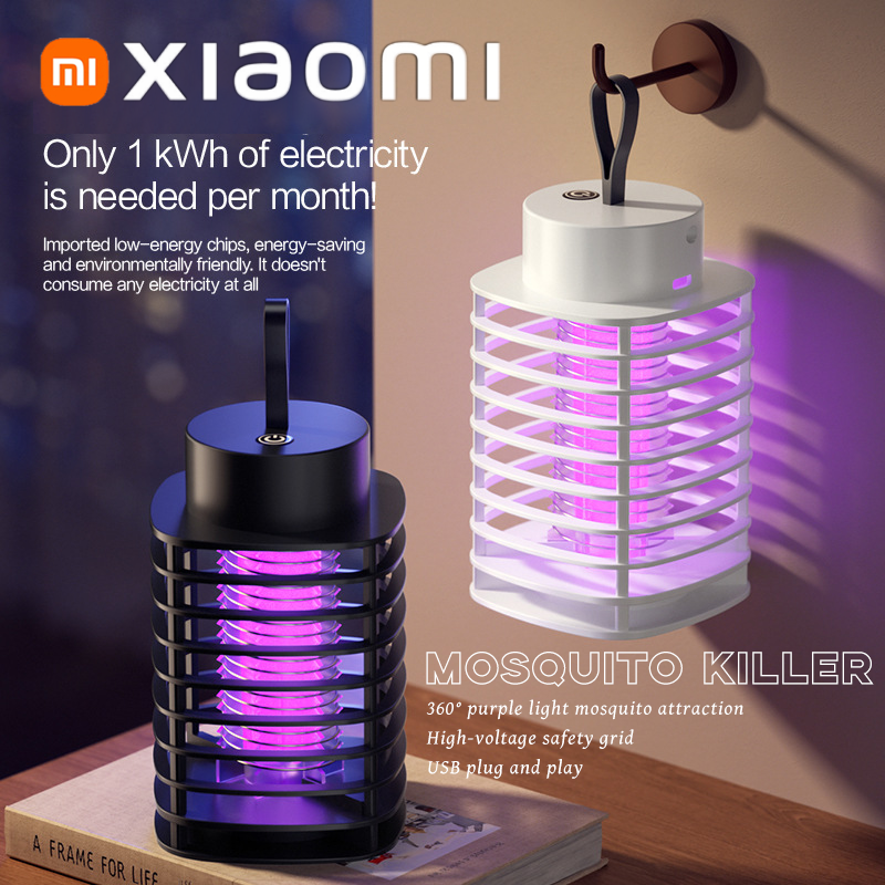 Xiaomi Mosquito Killer Lamp Portable Electric Fly Trap Insectkiller Usb Rechargeable Lamp Outdoor Mute Anti Mosquito Lamp Insect