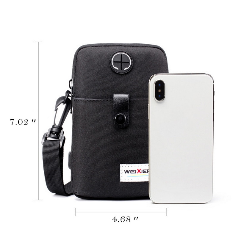hommes sac de messager téléphone poche sac à bandoulière pour hommes épaule sac à main multifonctionnel mâle petit rabat