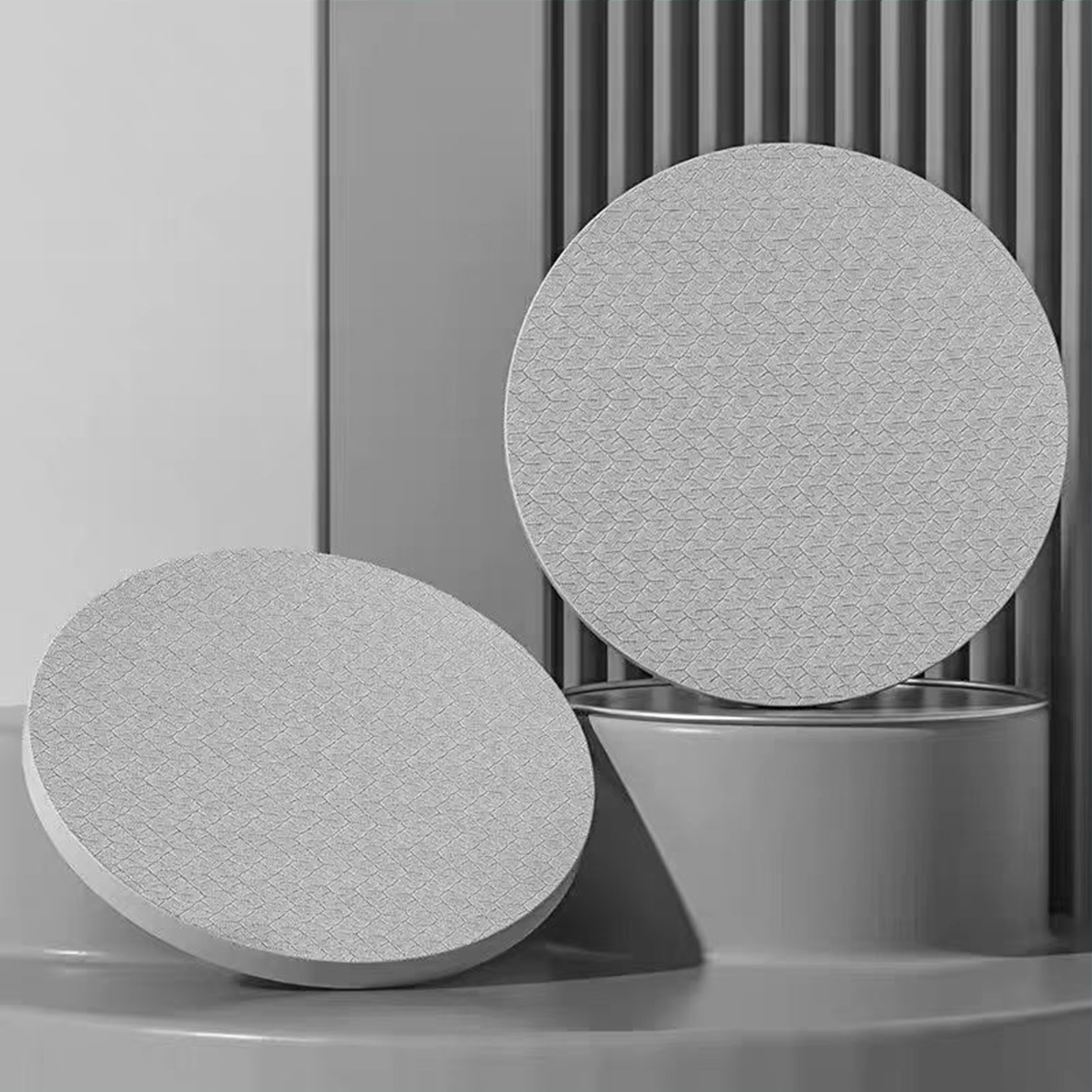 Yoga knäskydd 2- pack, yoga knäskydd tjocka träningsskydd för knän armbågar handled händer huvud skum pilates knäböjskydd: Grå