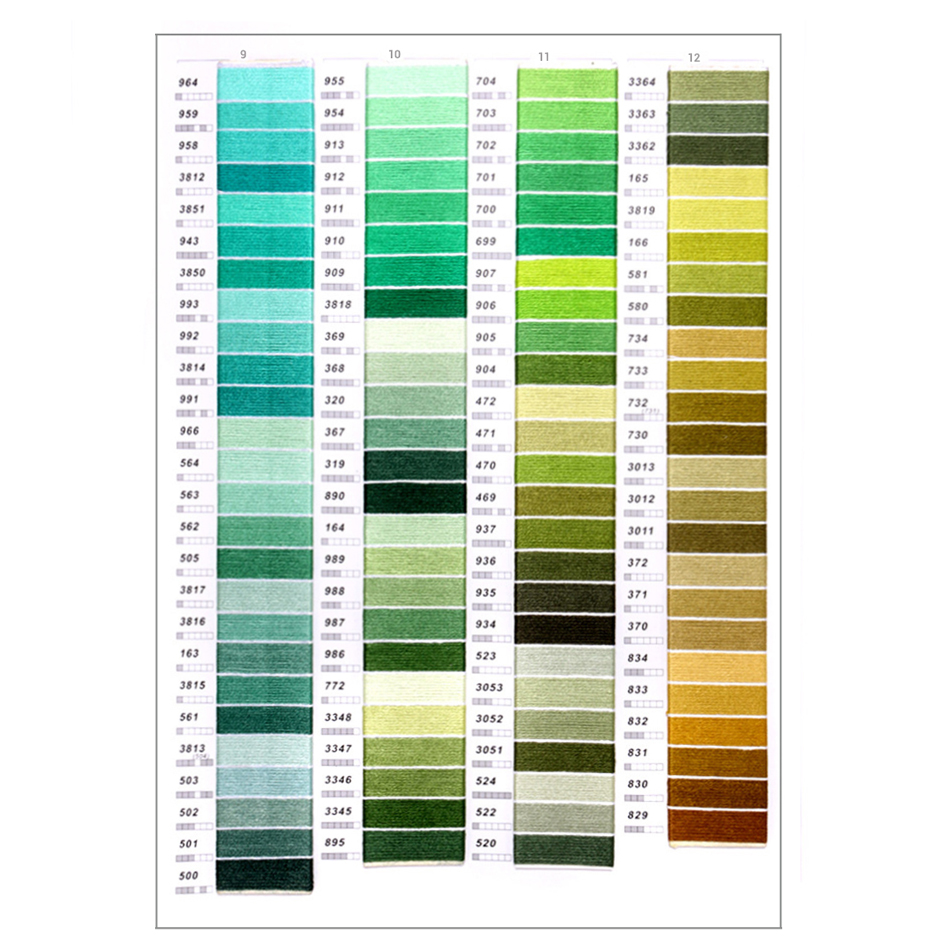Total 447 Optional colors and you can choose any colors quantity DMC Similar Embroidery Thread Floss Cross Stitch Cotton