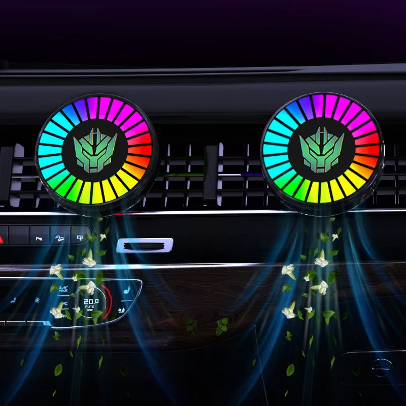 Luces de ritmo musical ambientador Led atmósfera de coche Control de sonido ritmo de voz lámpara de captación ambiental para decoración creativa de coche