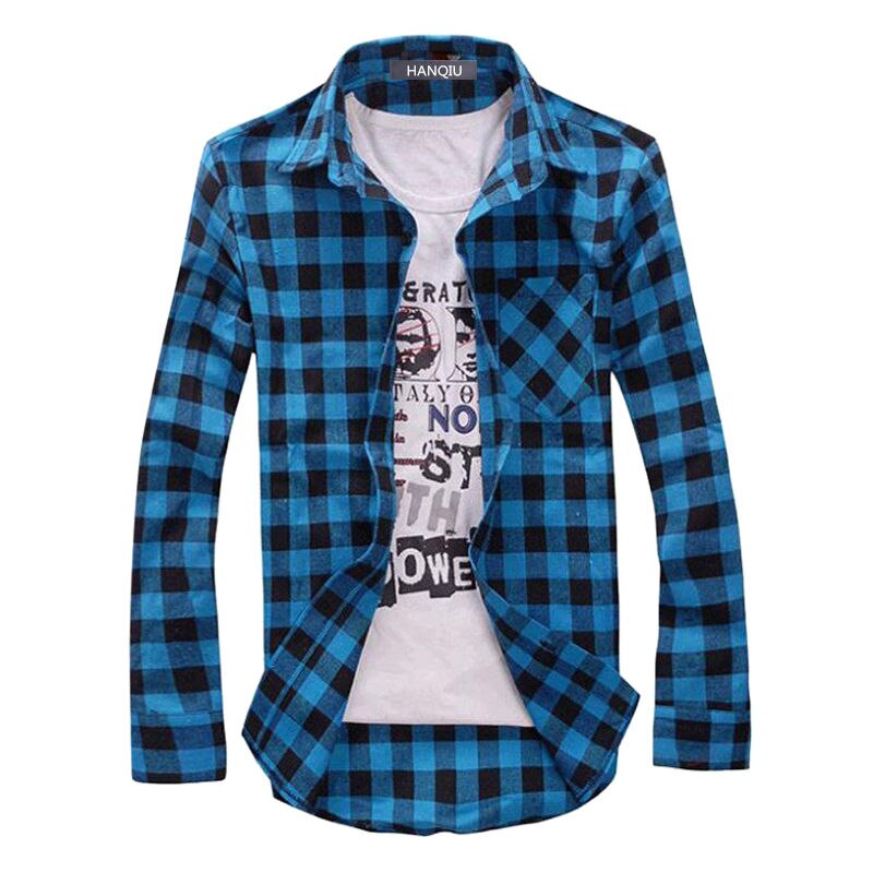 Mannen Plaid Shirt Camisas Sociale Herfst Mannen Mode Plaid Lange Mouwen Mannelijke Button Down Casual Controleren shirt
