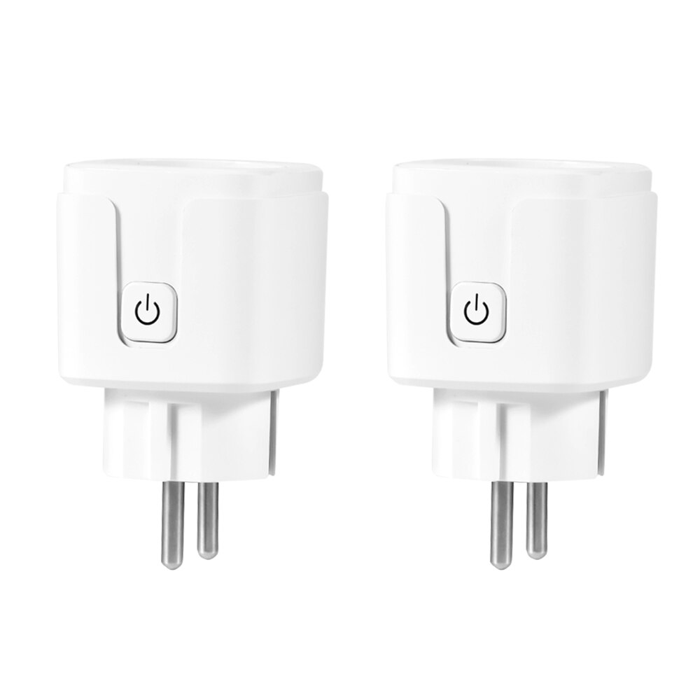 Wifi Plug Smartplug Draadloze Controle Socket Rc Poweroutlet Voice Control Adapter Schakelaar: 2 pcs
