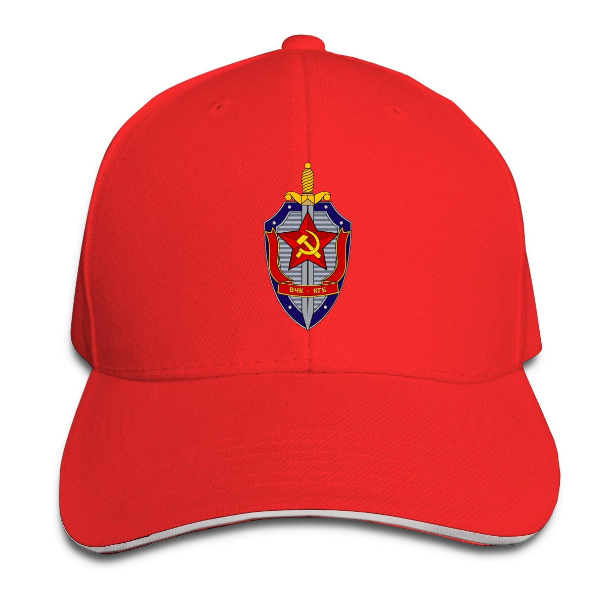 KGB ruso secreto del servicio de la URSS, tapa de la KGB, hombres, mujeres, camionero, sombreros ajustables de: Rojo