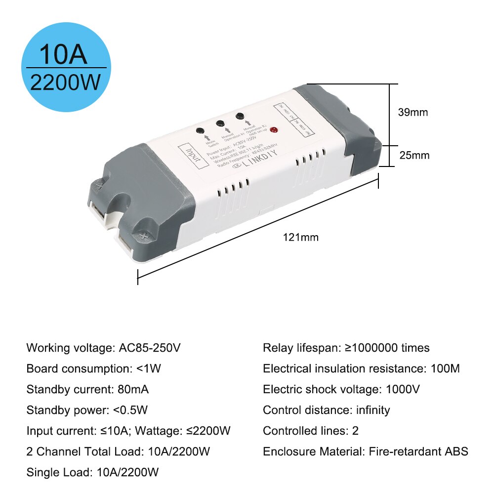 eWeLink Smart Wifi Switch Universal Module 1CH AC85-250V Wireless Switch Timer Phone APP Remote Control for Smart Home