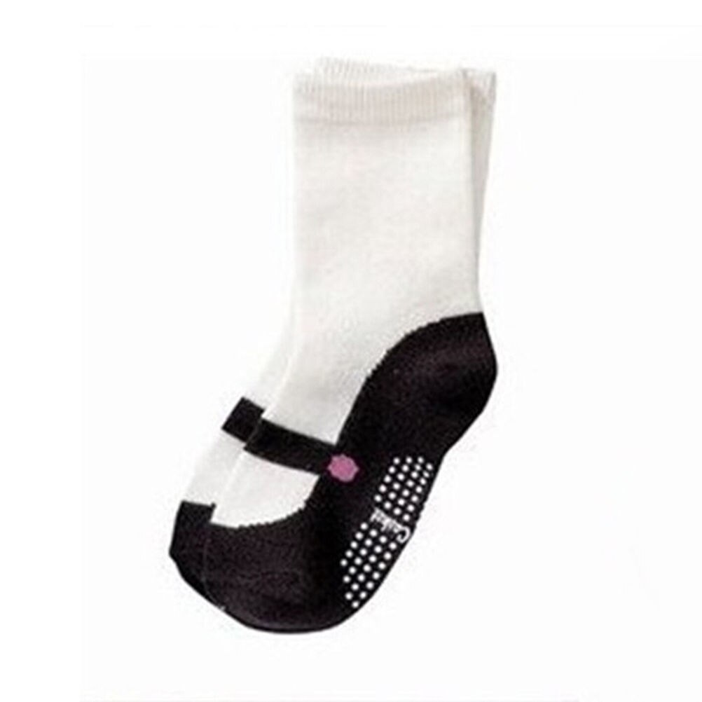 , 1 par de Calcetines antideslizantes con forma de Ballet para bebé, botines para bebé precioso lindo, medias de Ballet para niña en 3 colores: Black