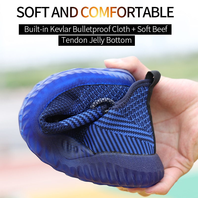 Suadex men aço toe sapatos de trabalho segurança respirável leve confortável construção industrial sapatos antiderrapante punctura