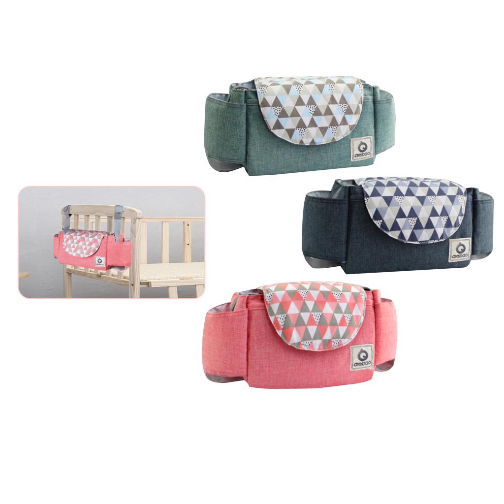 Portable Baby Pram Stroller Pushchair Buggy Organizer Bag with Strap