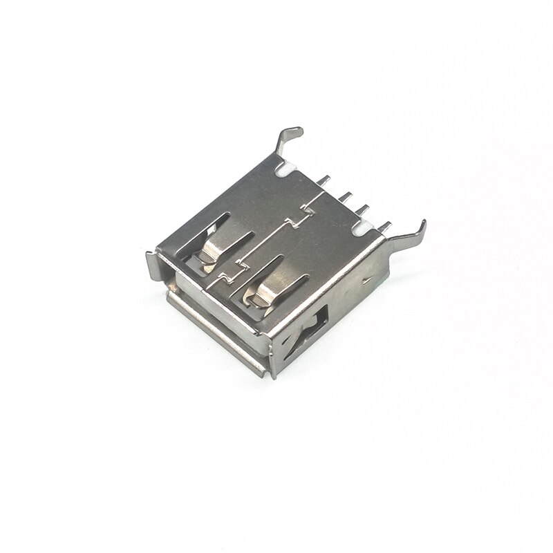 10 pcs/lot USB 4 Pin USB Connectors Flat Charge Plug Socket Jack Connector Wire Adapeter DIP: Pink