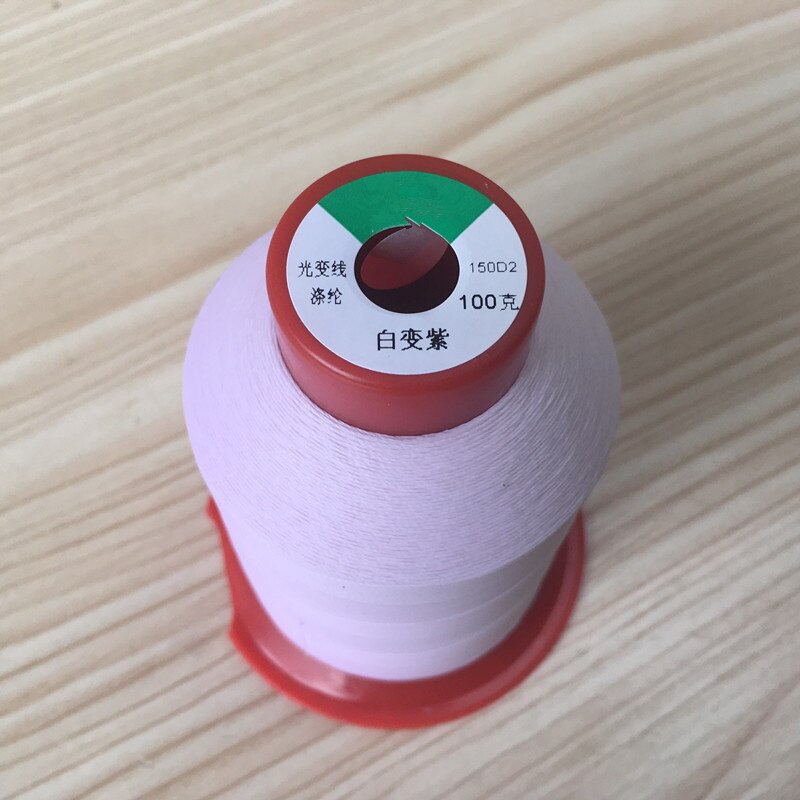 Color-changing polyester yarn with light-changing and temperature-changing Sewing thread 150D/2 (100g/piece)