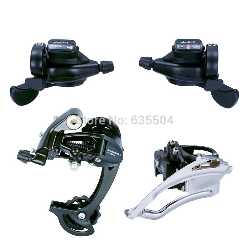 MTB Mountain microSHIFT Groupset TS70-8 (3X8) Shifters Conjoined DIP Trip 24 Speed Bike Derailleur Compatible for Shimano