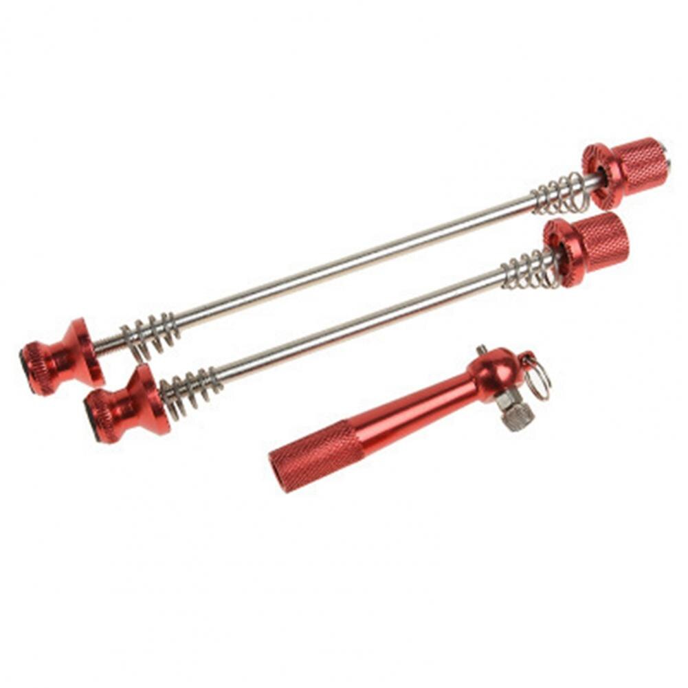 Ultralight Anti Theft Road Mountain Bicycle Front Rear Hub Wheels Lock Safety Aluminum Quick Release Skewer Set Bike Parts