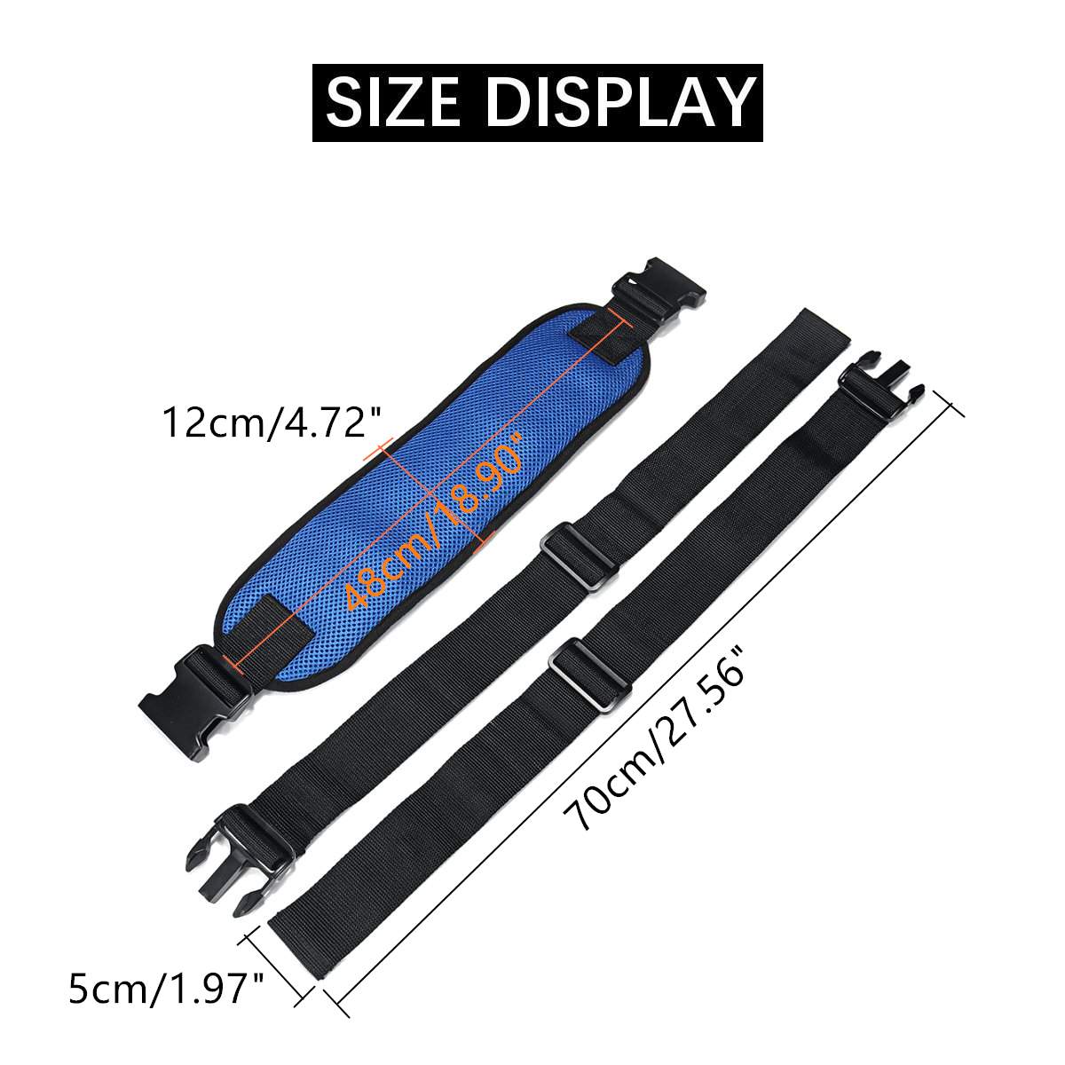 2 Sizes Adjustable Wheelchair Protective Belt Support Restraints Straps Wheelchair Safe Belt Bed Seat Strap Quick-Release Buckle