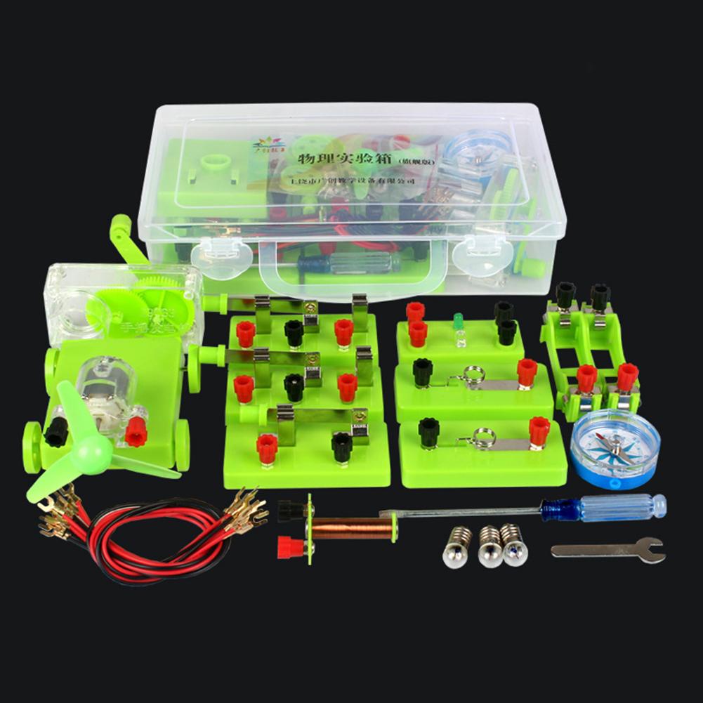 Basic Circuit Electricity Magnetism Learning Kit Physics Aids Kids Education Toy Protection DIY Assembly Experiment Teaching Aid