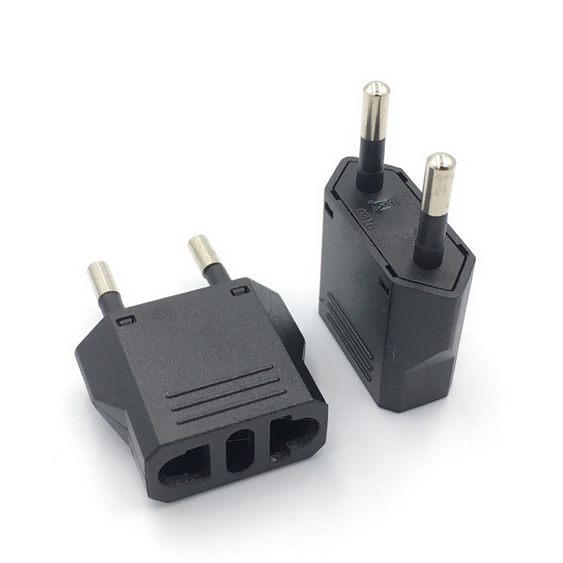 Ons EU Plug Mini Adapter Amerikaanse Naar Euro Europa Europese Reizen Power Adapter AC Converter Elektrische Stopcontact