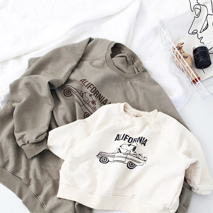 Høst familie matchende klær mor og barn sweatshirts bomull småbarn gutter jenter hoodies far og barn gensere