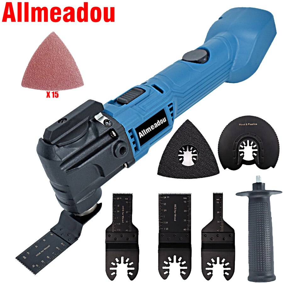 Electric Cordless Multifunction Oscillating Multi-Tools Power Tool 6 Variable Speed Trimmer Saw Renovator for Makita 18V Battery