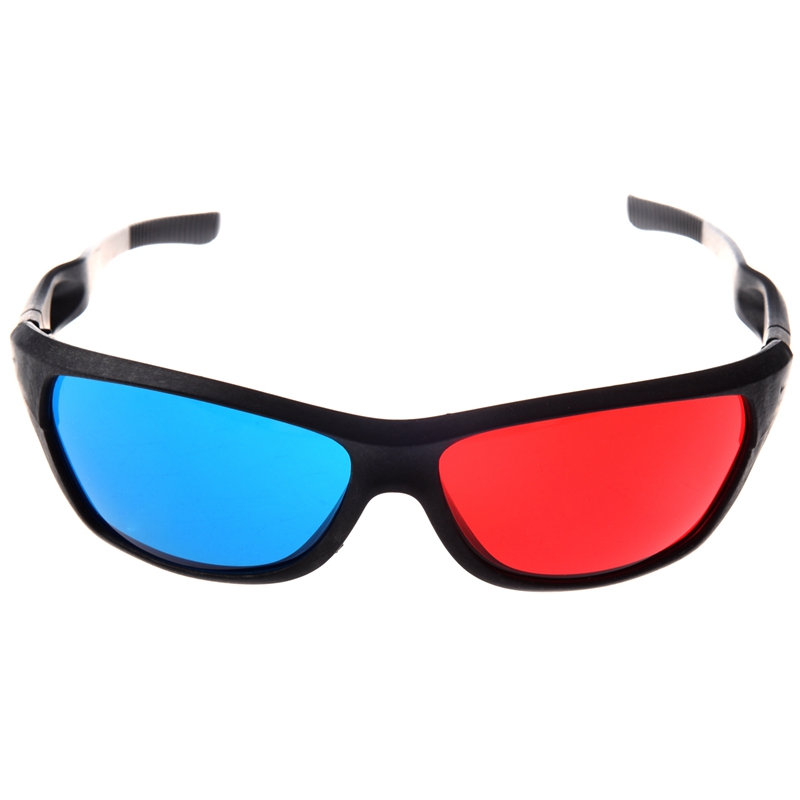 Red-blue / Cyan Anaglyph Simple style 3D Glasses 3D movie game (Extra Upgrade Style): Default Title