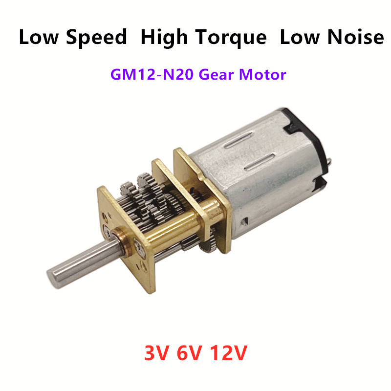 Mini motor eléctrico de engranaje de metal DC 3V/6V/12V con motores de CC reductores de engranajes velocidad de 10-4000RPM