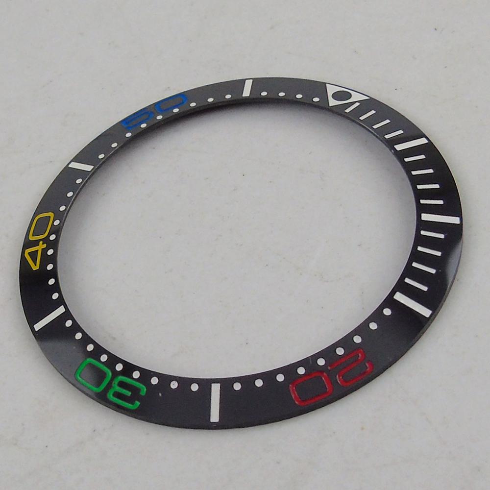 Multi-color 38mm keramische lunette voor gmt-model herenhorloges: Nr . .19