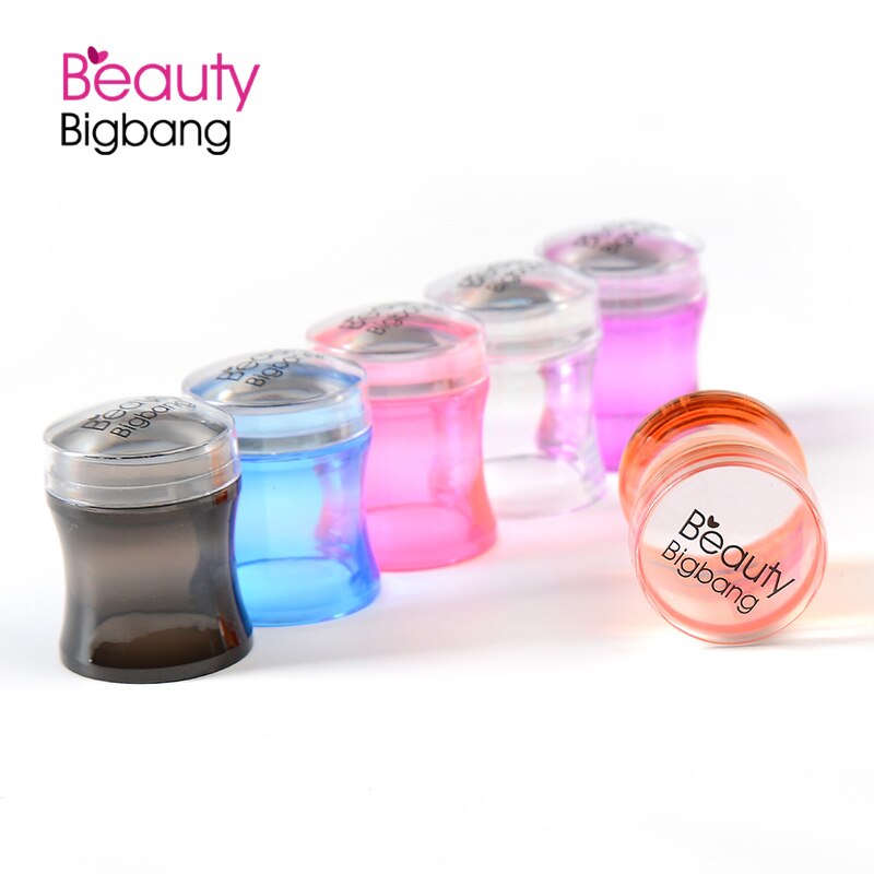 Beautybigbang nagelstämpel silikongelé nagellack överföring stämpel stämpel stämpel skrapa mall tryck manikyrverktyg