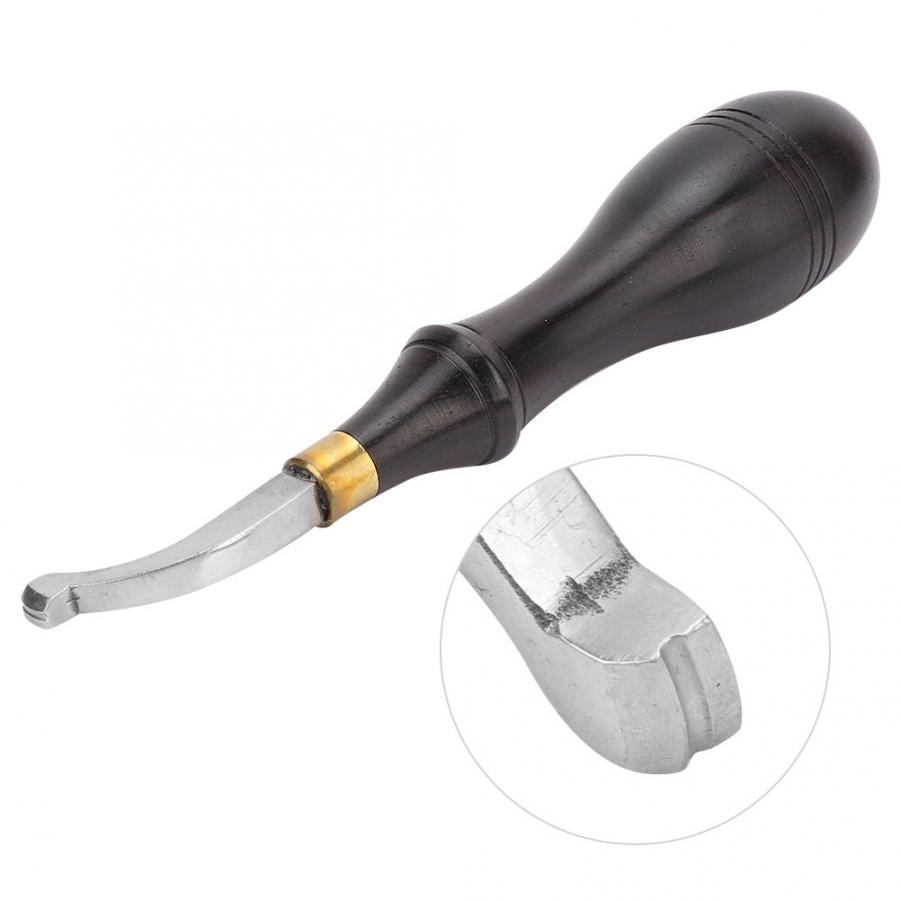 1Pc Stainless Steel Leather Craft Edge Creaser Press Handle Tool Leather Edge Creaser Edge Creaser Shallow Groove Craft Edge