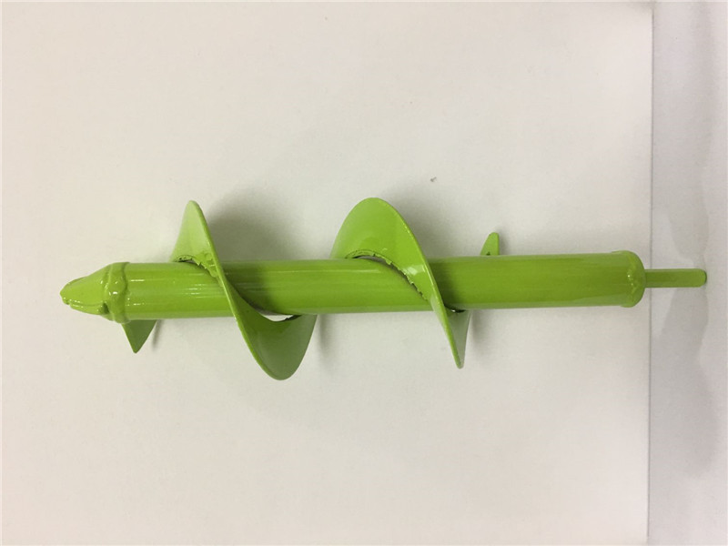 8cm*45cm slitstark trädgårdslegering borr skjul plantering spiral blad borr borr borr jord borr legering huvud bits