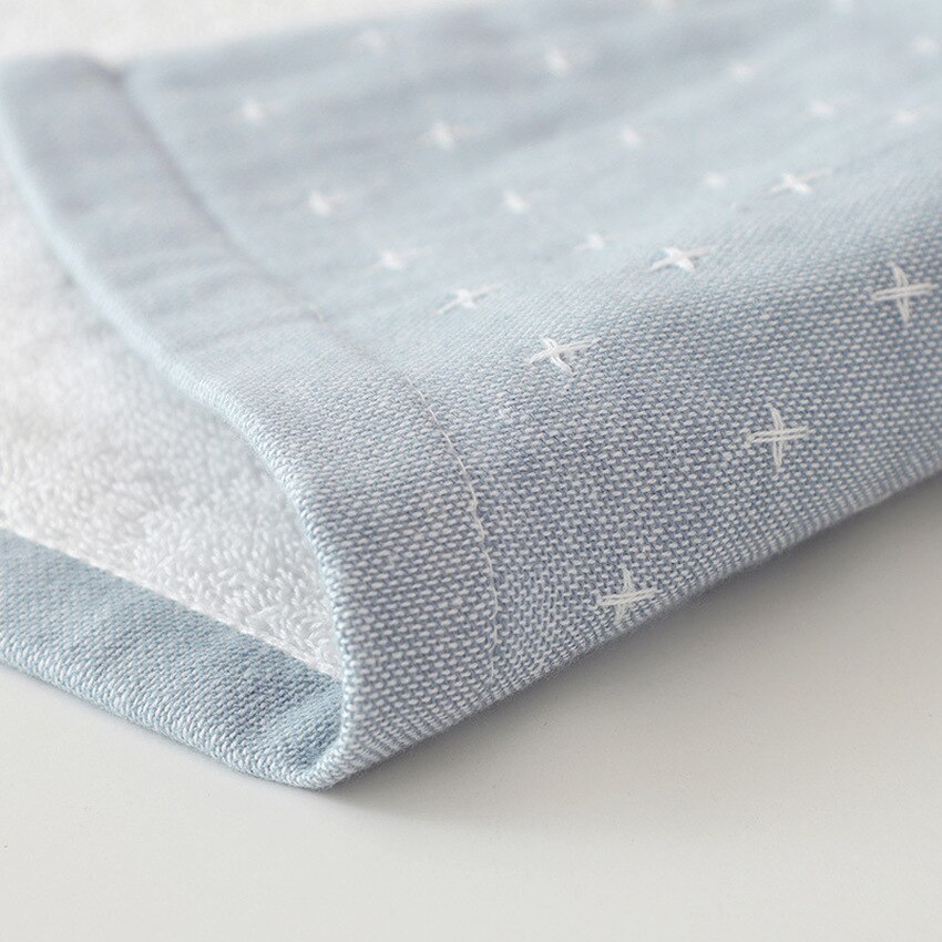 Square Towel Pure Cotton Geometric Printed Thicken Soft Towels Good Water Absorption Plain Dyed Home Bathroom Toalla Cuadrada