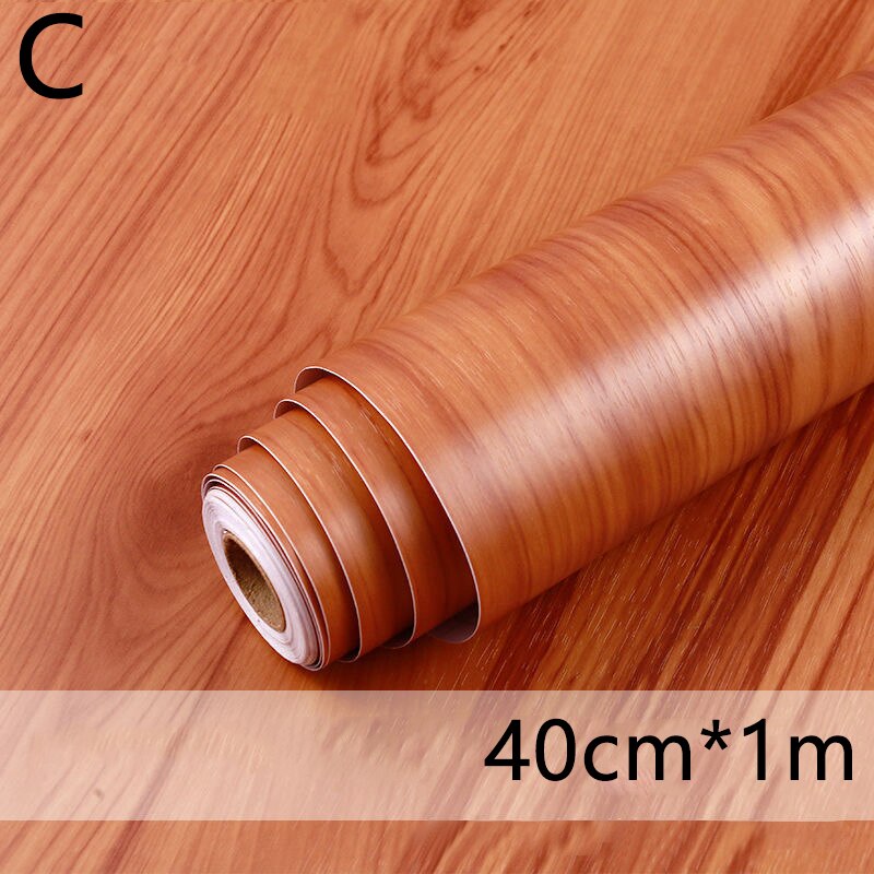 1M Waterdicht Hout Vinyl Behang Roll Zelfklevende Contact Papier Deuren Kast Desktop Moderne Meubels Decoratieve Sticker: C