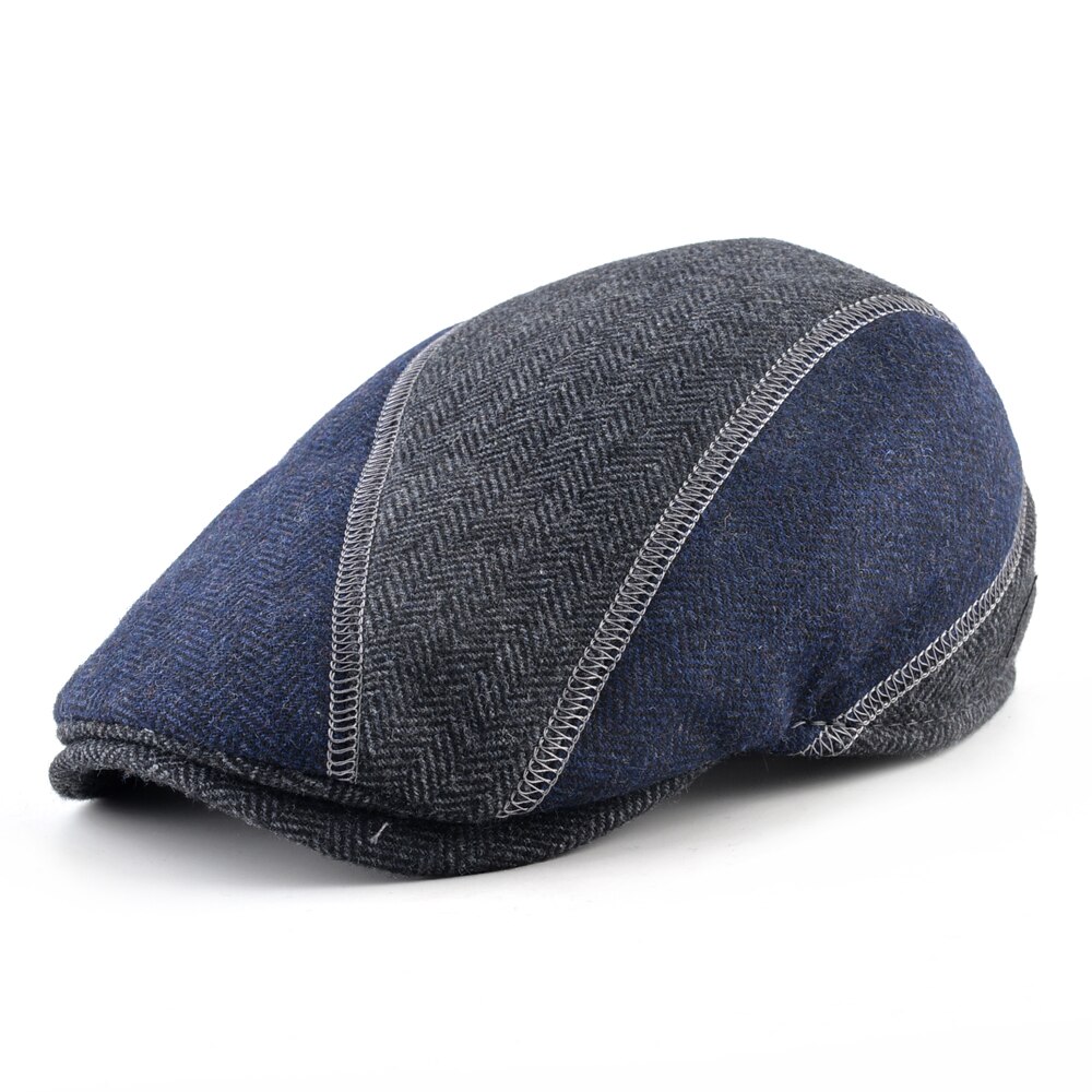 Gorras de para hombre, gorras planas informales de otoño e invierno para hombre, Boina de estilo urbano fresca para mujer, Boina Unisex: Blue / 60cm