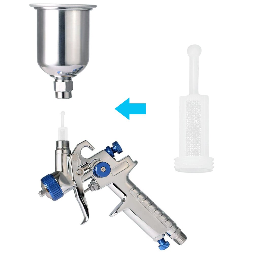 Universal 40pcs Spray Gun Filter Effectively Spray Gun Filter Set Drip-Proof Leak Film Gravity Screen Filter Spray Gun Net