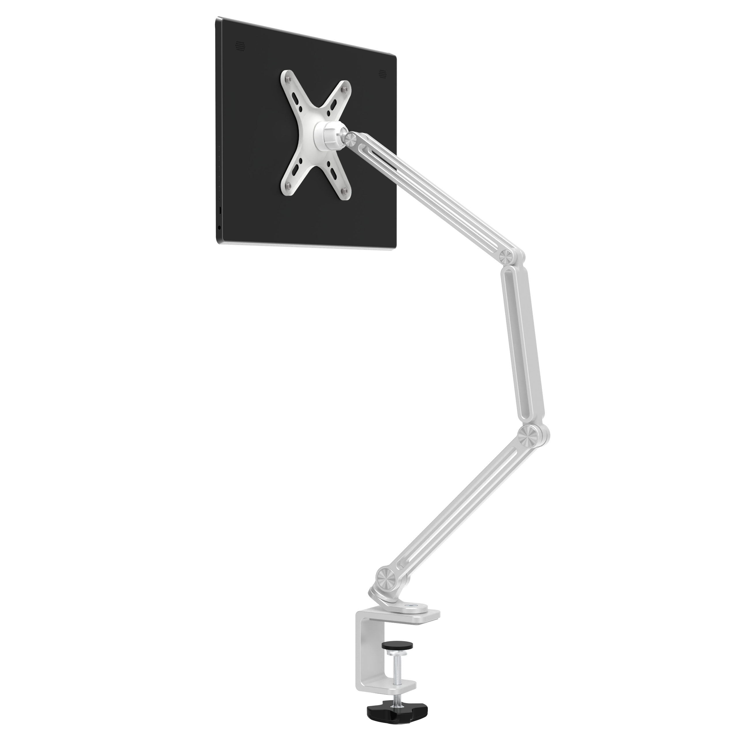 Langer Arm ständer für Monitorst änder iPad Galaxie Xiaomi Tablet Kindler Tablet Schreibtisch halter Magnet bett Telefonst änder Clip halterung: WHITE