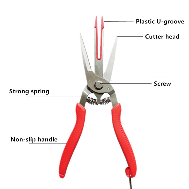 Tijeras de doble filo para recoger fruta, herramienta de mano para jardín, DE DOBLE BOCA, para cortar fruta, Kiwi y pera