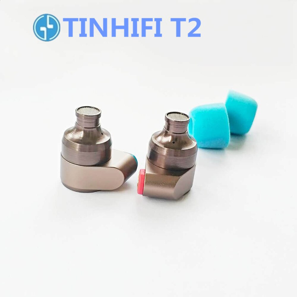 Tinhifi t2 em fones de ouvido unidade dinâmica de alta fidelidade graves fone metal 3.5mm com cabo substituível tin t4 t3 t2 pro p1 s2