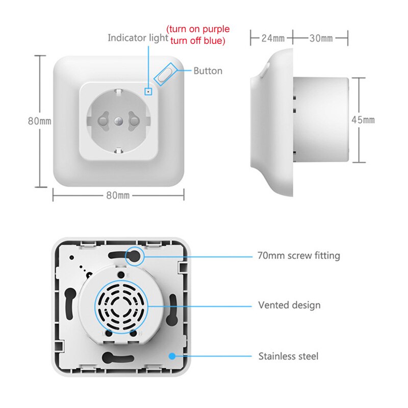 Lonsonho Tuya Zigbee Smart Stopcontact Eu Plug 220V 16A Power Monitor Smart Home Huis Automatisering Werkt Met Alexa google Thuis
