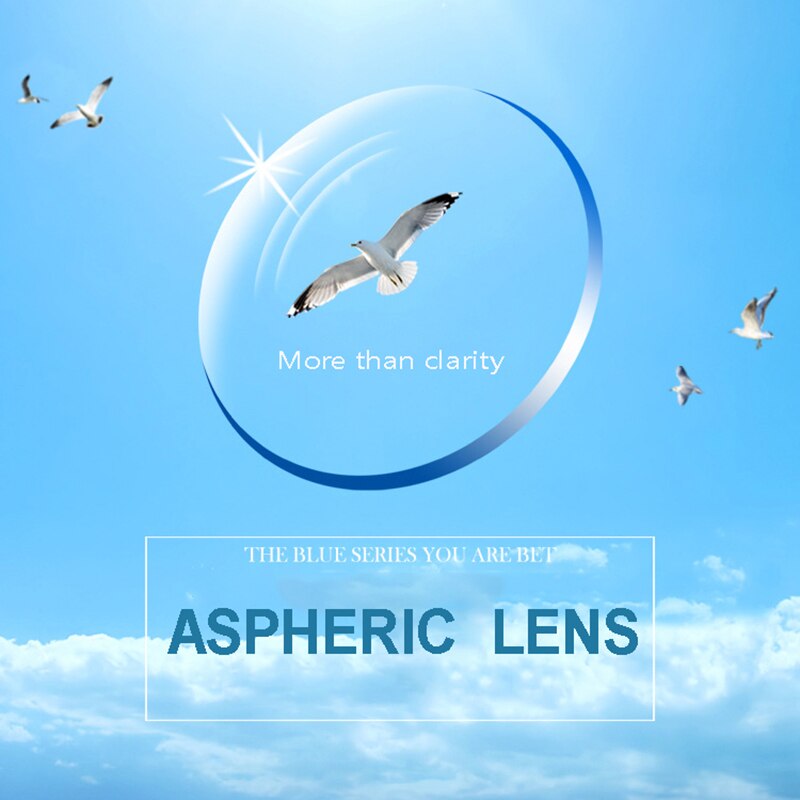 1,67 índice receta CR-39 resina gafas lentes asféricas Anti-reflejos UV400 protección hipermetropía lente óptica L025