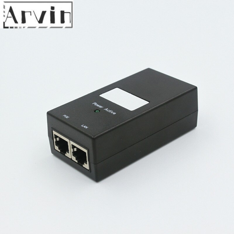 Turvallisuus 48 v 0.5a 15.4w poe sovitin poe injector ethernet virta poe ip kamera puhelin poe virtalähde