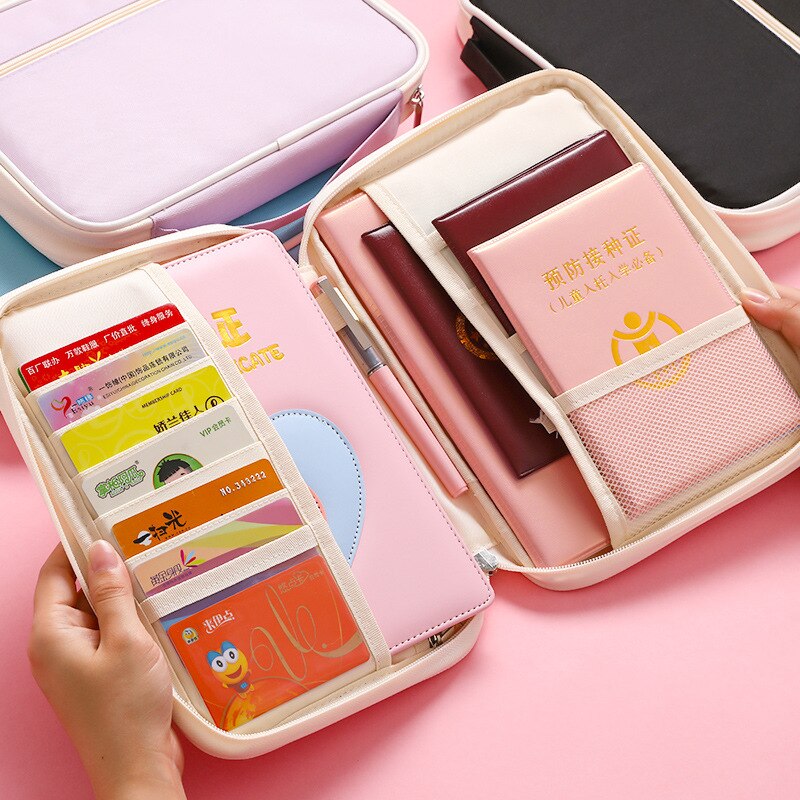 Large Capacity Document Bag Multifunction File Folder Home Travel Organizer Holder School Office File Folder Supply