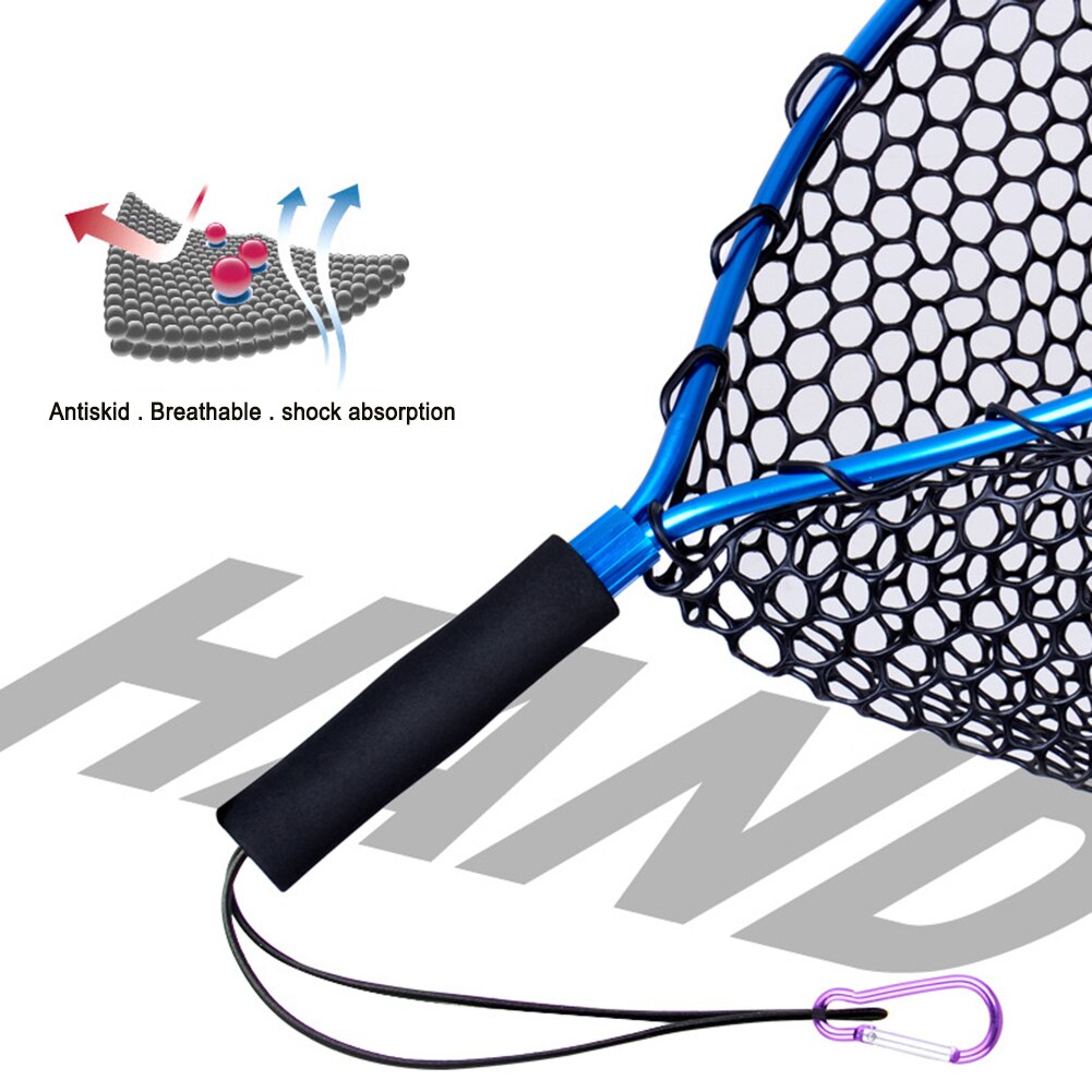 Mesh Hole Landing Dip Net Fishing Nets Aluminum Alloy Fishing Tools Lightweight Fish Mesh Network for Fisherman
