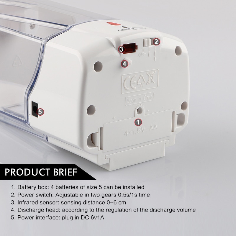 Kitchen 700ml Wall Mounted Capacity Automatic Soap Dispenser Touchless Sensor Hand Sanitizer Detergent Dispenser For Bathroom