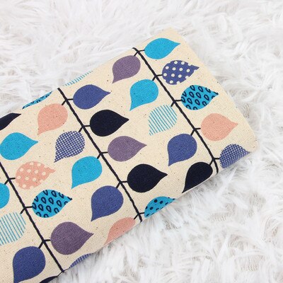 Tela de algodón de 110x45cm de grosor, tejido con estampado de hojas para manualidades, tejido hecho a mano para coser bolsas, Material de mosaico, accesorios textiles para el hogar: Cotton Fabric 4